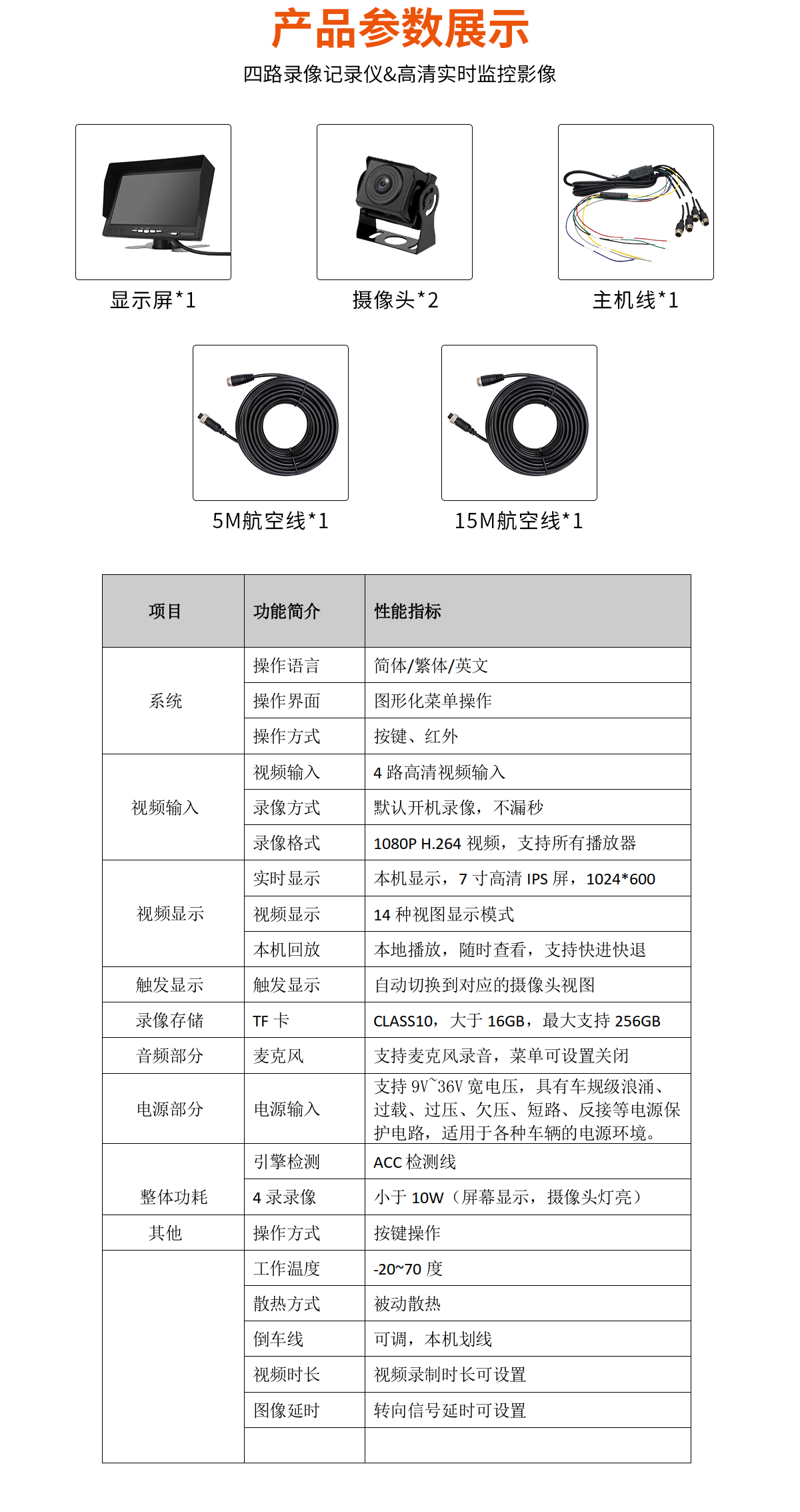 兩路一體行車記錄儀